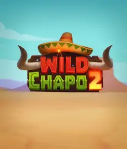 Experience the lively Mexican desert with the Wild Chapo 2 game by Relax Gaming, showcasing a whimsical bull wearing a sombrero against a serene desert backdrop. This image captures the excitement and culture of the game, great for fans of animated adventure slots, offering a entertaining adventure.