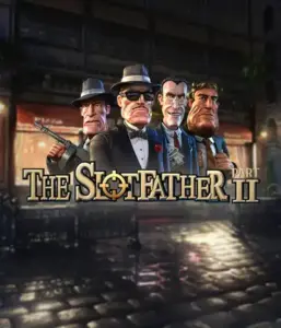 Dive into the underworld world of The Slotfather Part II game by Betsoft, showcasing four iconic mafia characters against a shadow-lit urban backdrop. This graphic depicts the gritty essence of the mafia underworld with its striking character design and suspenseful setting. Great for lovers of gangster-themed games, delivering a captivating escape. 