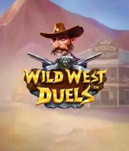  Dive into the daring world of "Wild West Duels" by Pragmatic Play, featuring a gritty gunslinger ready for a showdown. The image features a fierce cowboy with crossed pistols, set against a dusty Western town. His focused expression and elaborate attire highlight the theme of the Old West. The game's title is prominently featured in a striking font, complementing the adventurous theme. 