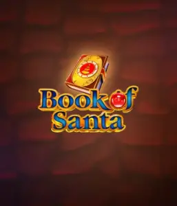 Celebrate the joyous spirit with Book of Santa slot by Endorphina, showcasing an elegant golden book adorned with Santa's iconic symbol. This image conveys the charm and joy of Christmas, set against a softly glowing red background. Ideal for those who love Christmas-themed slots, promising a delightful adventure. 